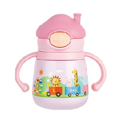 내부 빨대가 포함된 어린이용 물병